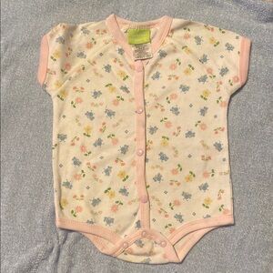 Floral Print Kids One Piece